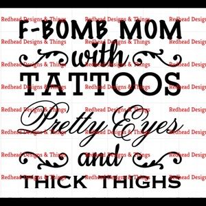 Fbomb mom 6” Decal